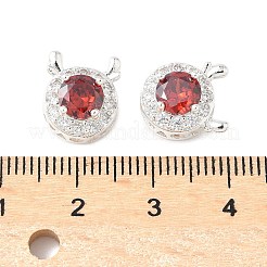 Латунные микро проложить кубического циркония бусы&nbsp;KK-G531-01S-02