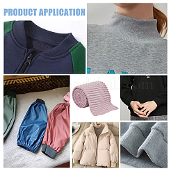 Ребристая ткань из 95% хлопка и 5% спандекса для манжет.&nbsp;OCOR-WH0082-148D