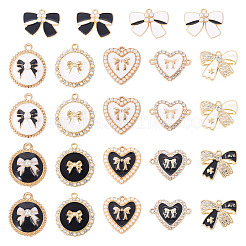 24шт 12 стиля подвески из сплава с эмалью&nbsp;FIND-TA0008-24