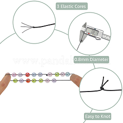 4 рулон эластичных шнуров 2 цветов&nbsp;EC-PA0001-02B