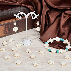 100шт синтетические бирюзовые бусины&nbsp;TURQ-SC0001-29C