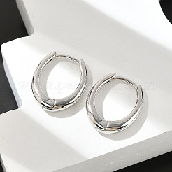 Латунные английском замке Серьги-кольца&nbsp;EJEW-C502-11P