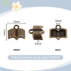 120шт 6 стиля подвески из сплава в тибетском стиле&nbsp;FIND-PH0026-84