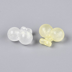 Светящиеся матовые прозрачные акриловые бусины&nbsp;TACR-T029-29M