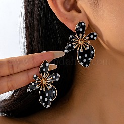 Серьги-гвоздики с железной эмалью&nbsp;FS-WG81567-01