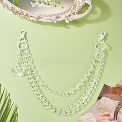 Акриловые бабочки многослойные цепочные ремни для джинсовых брюк&nbsp;HJEW-TAC0112