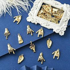 30шт 5 стиля подвески из сплава со стразами&nbsp;FIND-CJ0002-42