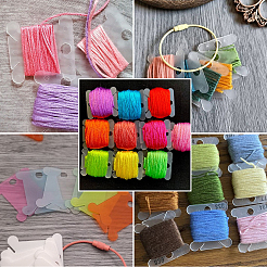 200 шт. ПВХ-пластиковые доски для намотки нитей&nbsp;TOOL-SC0001-83A