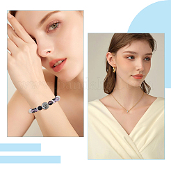 10 шт. 2-цветные латунные микропрозрачные прозрачные кубические циркониевые бусины-разделители&nbsp;KK-HS0001-53