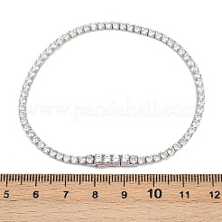 925 теннисный браслет из стерлингового серебра с микропаве из кубических цирконий для женщин&nbsp;BJEW-C117-01A-P02
