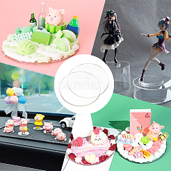 Плоские круглые акриловые подставки для дисплеев&nbsp;DIY-FG0005-55A