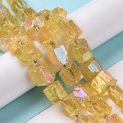 Гальванические природный кварц бисер пряди&nbsp;G-G767-02-12