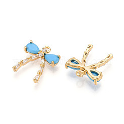 Латунные микро проложить кубического циркония подвески&nbsp;KK-N261-93C-G