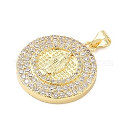 Латунные микро проложить кубического циркония подвески&nbsp;KK-H539-17A-03