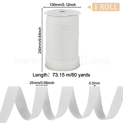 80 ярд односторонней плоской бархатной ленты&nbsp;OCOR-WH0078-79B