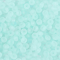 Прозрачные матовые цветные стеклянные бусины&nbsp;SEED-T007-12G