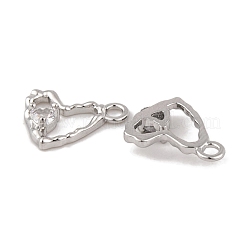 Латунные микропаве прозрачные кубические циркониевые подвески&nbsp;KK-L212-19P