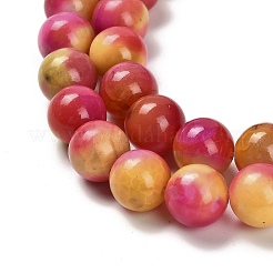 Окрашенные естественный агат бисер пряди&nbsp;G-G203-09C-10mm