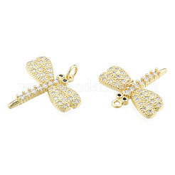 Латунные микропаве прозрачные подвески с фианитом&nbsp;ZIRC-N039-250