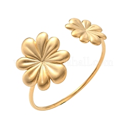 Браслеты-манжеты из нержавеющей стали 304 для женщин&nbsp;BJEW-G750-04G