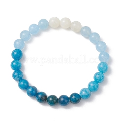 Круглые браслеты из натуральных драгоценных камней из бисера&nbsp;BJEW-JB12986