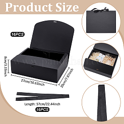 Картонные бумажные подарочные упаковочные коробки с лентой&nbsp;CON-WH0107-60A