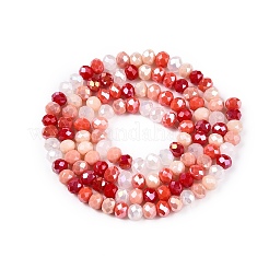 Стеклянные бусины с гальваническим покрытием &nbsp;GLAA-T023-B16-07