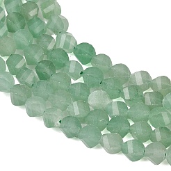 Естественный зеленый авантюрин бисер нитей&nbsp;G-P611-C21-01