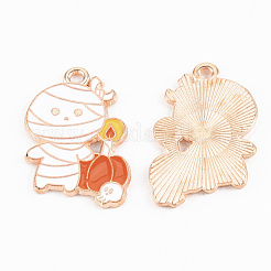 Подвески из эмалевого сплава легкого золота&nbsp;ENAM-T018-11