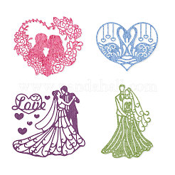 4 стиль трафаретов для штампов из углеродистой стали&nbsp;DIY-DM0002-13