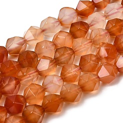 Натуральный красный агат бисер нитей&nbsp;G-Z119-A02-02