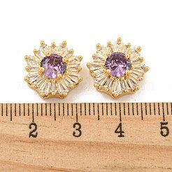 Многожильные звенья из латуни с паве из кубического циркония&nbsp;KK-B096-17G-01