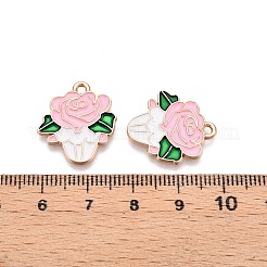Подвески из сплава с эмалью на тему дня святого валентина&nbsp;ENAM-T020-50H-02