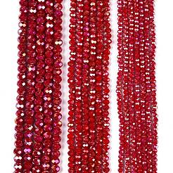 Стеклянные бусины с гальваническим покрытием &nbsp;EGLA-A044-P4mm-B15