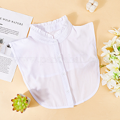 Съемная рубашка из полиэстера женская с накладным воротником&nbsp;DIY-WH20048-037A