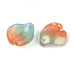 Подвески из прозрачного стекла с лепестками&nbsp;GLAA-T030-05B