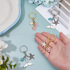 4шт брелок из сплава 2 стилей&nbsp;KEYC-FH00072