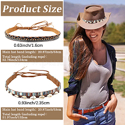 2 шт. регулируемая повязка для шляпы из искусственной замши 2 стилей&nbsp;AJEW-CL0002-15B