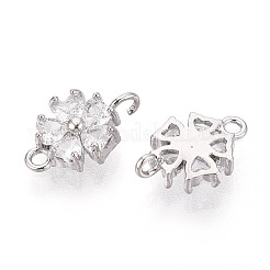 Латунные подвески из прозрачного кубического циркония&nbsp;KK-N267-02D-P