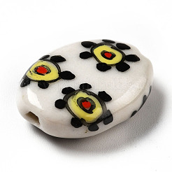 Ручной печатный шарики фарфора&nbsp;PORC-F005-01D