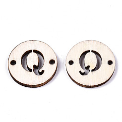 Необработанные соединители звеньев из натурального тополя&nbsp;LS-WOOD-S045-140A-01Q