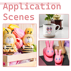 Косметические контактные линзы для наклейки для изменения макияжа&nbsp;DIY-WH0723-091B