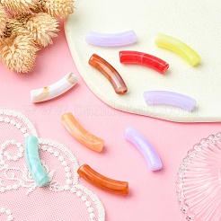 Двухцветные акриловые бусины&nbsp;MACR-YW0002-54