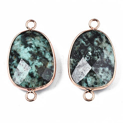 Соединители из натуральной африканской бирюзы (яшмы)&nbsp;G-S359-338A