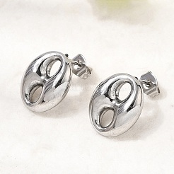 6 пара сережек-гвоздиков из нержавеющей стали 304&nbsp;EJEW-P340-02P