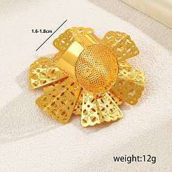 Элегантное полое цветочное железное кольцо-манжета для женщин PY5913