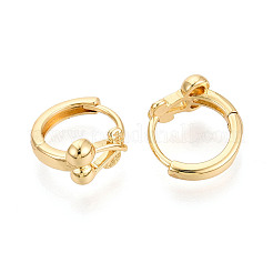 Латунные серьги обруча&nbsp;EJEW-N063-06G