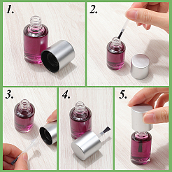 100 шт. пластиковые сменные кисточки для маникюра&nbsp;MRMJ-CP0001-48