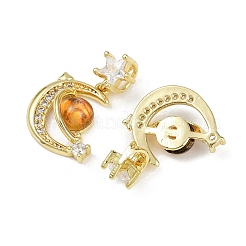 Латунные микро проложить кубического циркония подвески&nbsp;KK-R226-07G