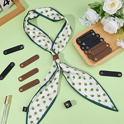 20 шт. 2 цвета искусственной кожи с латунной пряжкой для шарфа&nbsp;AJEW-CL0001-67